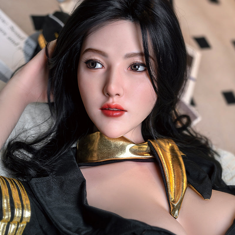 Solid silicone doll - Non-inflatable men's adult female doll adult sex figurine-Zhuzhu