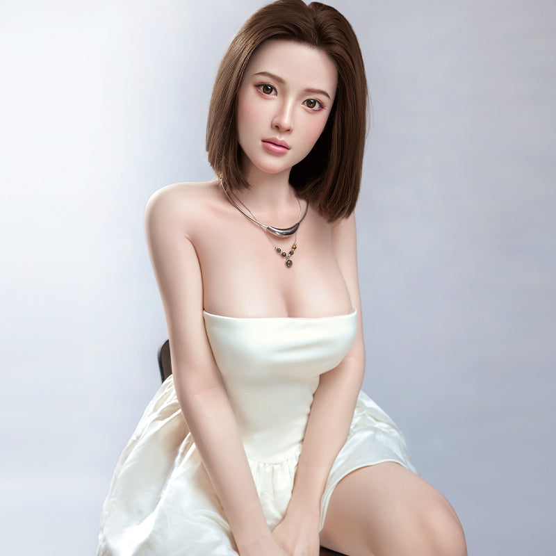 Solid silicone doll - Non-inflatable men's adult female doll adult sex figurine-Lydia