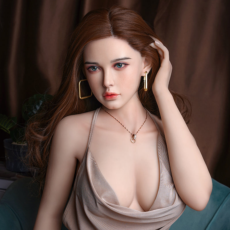 Solid silicone doll - Non-inflatable men's adult female doll adult sex figurine-Caitlin
