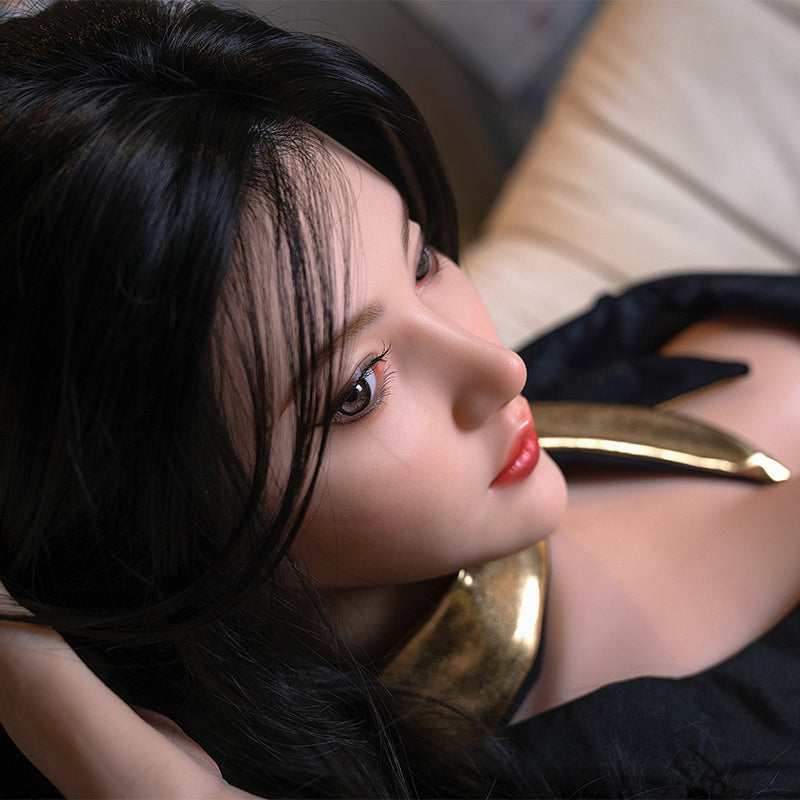 Solid silicone doll - Non-inflatable men's adult female doll adult sex figurine-Zhuzhu